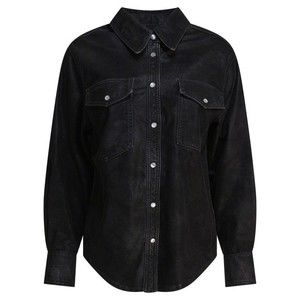 Isabel Marant Étoile Textured Black Button-Down Shirt - NWT